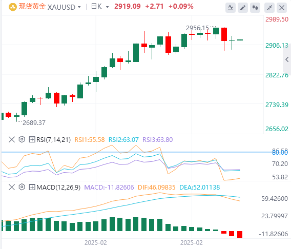 XM外汇黄金分析：金价在2900美元关口震荡，涨势待突破关键阻力(图1)