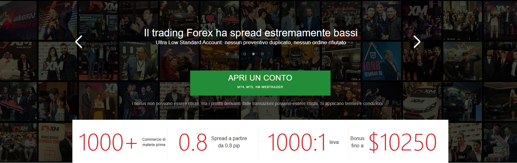 Registrazione del conto Forex XM